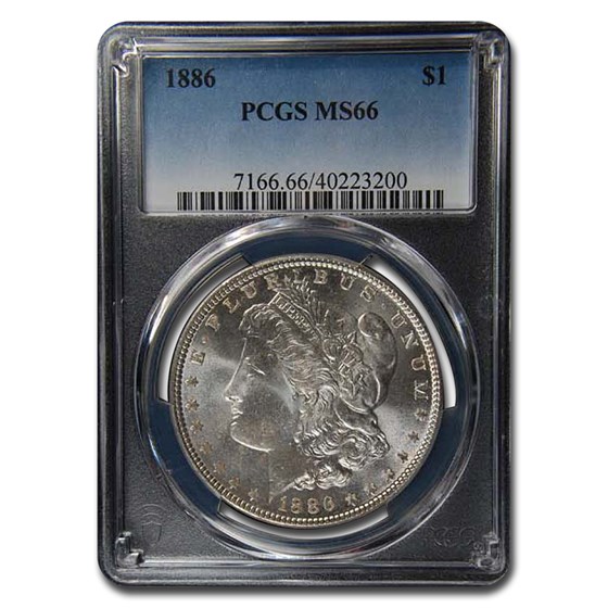 1886 Morgan Dollar MS-66 PCGS 1886 Morgan Dollar MS-66 PCGS